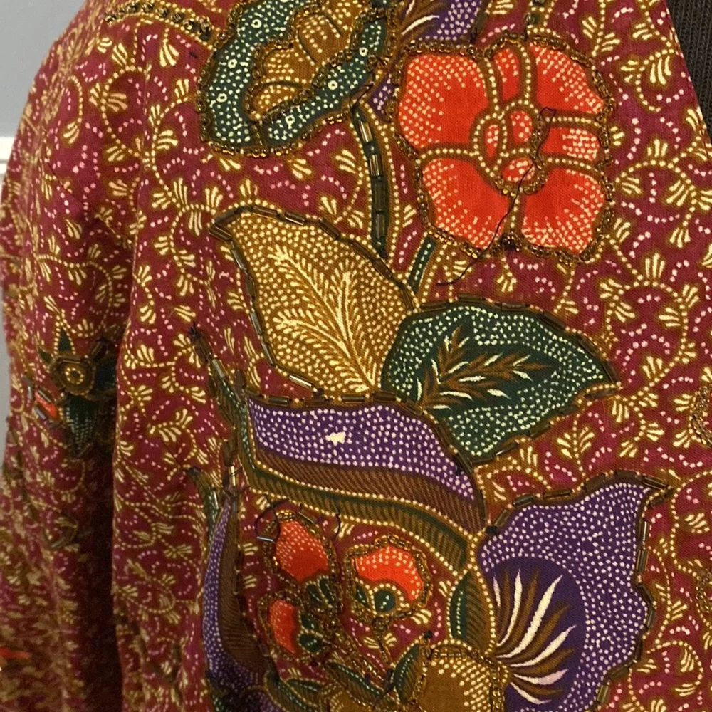 Vintage passports of pier imports beaded cropped jacket - Picture 5 of 6